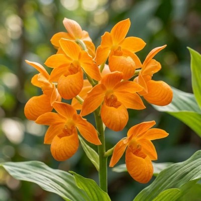 Садова орхідея (Garden Orchid) помаранчева (саджанець у горщику)